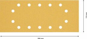Bosch Power Tools C470 Schleifpapier 115x280mm,G80,VE10 2608900848