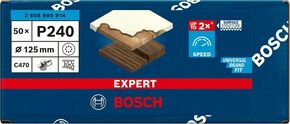 Bosch Power Tools C470 Schleifpapier 125 mm, G240,VE50 2608900914