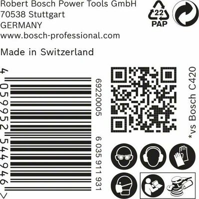Bosch Power Tools EXPERT C470 Schleifpap. o. Lö. f. Winkelschl. 2608901156