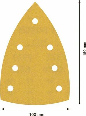 Bosch Power Tools EXPERT C470 Schleifpapier mit 7 Löchern 100 x 2608901166