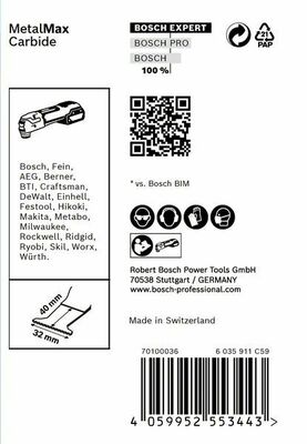 Bosch Power Tools Starlock Tauchsägebl AIZ 32 AIT VE10 2608901182