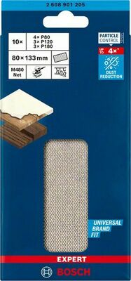 Bosch Power Tools EXPERT M480 Schleifnetz-Set 80 x 2608901205