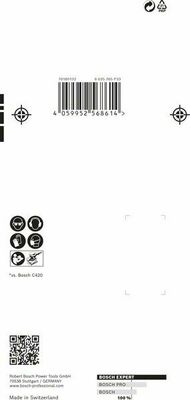 Bosch Power Tools EXPERT M480 Schleifnetz-Set 80 x 2608901205