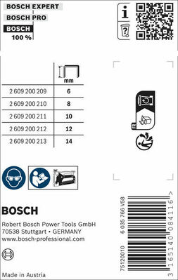 Bosch Power Tools Feindrahtklammer Typ 53, 11,4 x 0,74 x 10 mm 2609200211