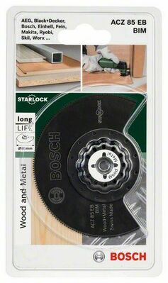 Bosch Power Tools BIM Segmentsägeblatt ACZ 85 EB,85mm 2609256943
