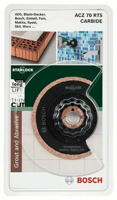 Bosch Power Tools Segmentsägeb.Starloc ACZ 70 RT5, 70mm 2609256975