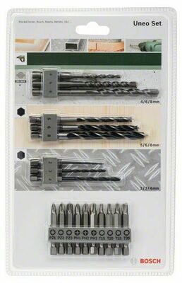 Bosch Power Tools Bohr-/Bit-Set 19-tlg UneoMixed 2609256989