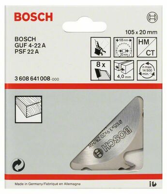 Bosch Power Tools Blattschneider 8,20mm,4mm 3608641008