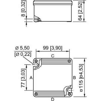 Stahl Abzweigdose 3xM25x1,5/1xM25x1,5 8118/121-805