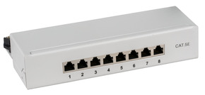 EFB-Elektronik Mini-Patch-Panel 8xRJ45S, Cat5e 1HE 37735.8