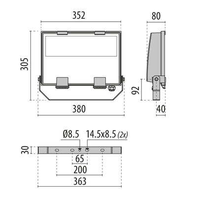 Performance in Light LED-Scheinwerfer 5000K LTF1224FA850