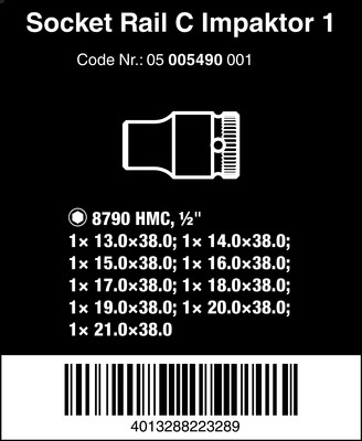 Wera Werk Nuss-Magnetleiste C Impaktor 1 05005490001
