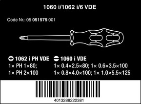 Wera Werk VDE Schraubendrehersatz 6-tlg. 05051575001