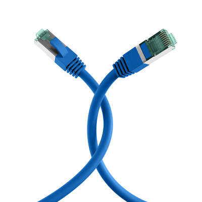 EFB-Elektronik Patchkabel Cat.6A S/FTP RJ45 EC6000A 0.25m bl