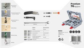 Bosch Power Tools 76-tlg. Premium X-Line Bohrer- und 2608P00234