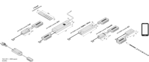 Hera LED RGB 4-fach-Verteiler Leitung 100mm+Steck. 21508060705