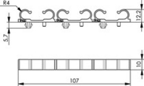Telegärtner Kabelführungs-Set für 24 Kabel 100021336
