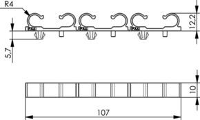 Telegärtner Kabelführungs-Set für 24 Kabel 100021336