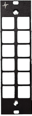 Telegärtner 3 HE/7 TE Frontplatte 6xSC-D, LC Quad 100021452