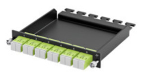 Telegärtner HD3-ES Patch-Modul 0,5HE 6xLC-D OS2/APC 100022365