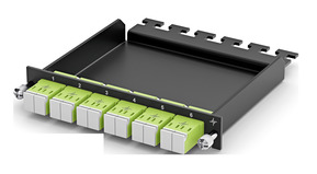 Telegärtner HD3-ES Patch-Modul 0,5HE 6xLC-D OS2/APC 100022365