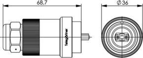 Telegärtner TOC Steckerset IP68 MPO/MTP male 100007399