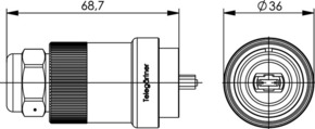 Telegärtner TOC Steckerset IP68 MPO/MTP female 100007401