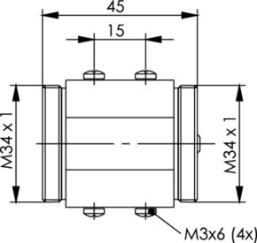 Telegärtner TOC Flanschset IP68 MPO/MTP Kupplung 100007410