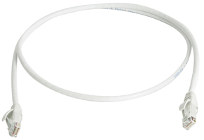 Telegärtner Patchkabel U/UTP Cat.6 0,5 m weiß, LSZH 100008062