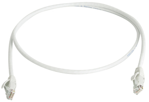 Telegärtner Patchkabel U/UTP Cat.6 3,0 m weiß, LSZH 100008522
