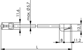Telegärtner Patchkabel F/UTP Cat.5e sw, 3 m, MP8, LSZH 100008524
