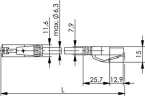 Telegärtner Patchkabel U/UTP Cat.6A 20,0 m blau, LSZH 100009295