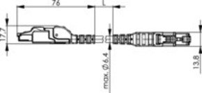 Telegärtner Patchkabel SF/UTP Cat.5 2x2xAWG22/7, 7,5 m 100017338