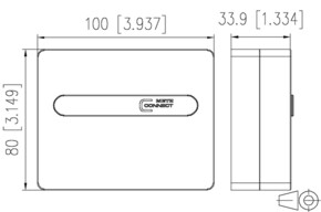 Metz Connect OpDAT ADT leer reinweiß für 4xSC/2xLC-D 1501100000HC