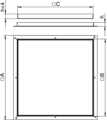 OBO Bettermann Vertr Rahmenkassette blind RK V2 20