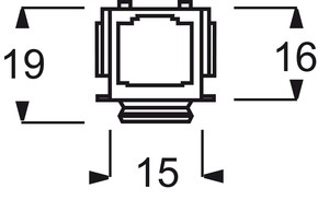 Busch-Jaeger Modular-Jack Einsatz 6-polig 0210