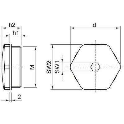 Stahl Verschlussstopfen M63x1,5 8290/3-M63