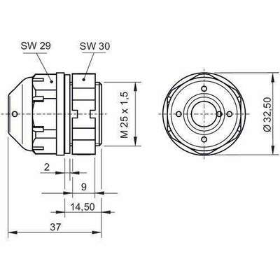 Stahl Klimastutzen 8162/1-25-1 #138573