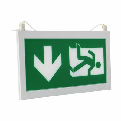 Ceag Notlichtsysteme Piktogrammscheibe 2-seitig LED PL/PR-R 40071354508