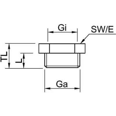 Stahl EEx-e Reduzierung M63/M32 schwarz 109372