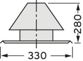Vaillant Schachtabdeckung DN80 Edelstahl 0020021007