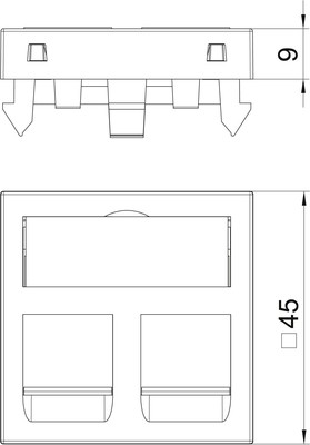 OBO Bettermann Vertr Datentechnikträger DTG-2B SWGR1