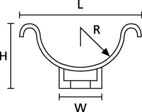 HellermannTyton Befestigungsschelle L=25mm B=15,9mm C1-N66-BK-C1