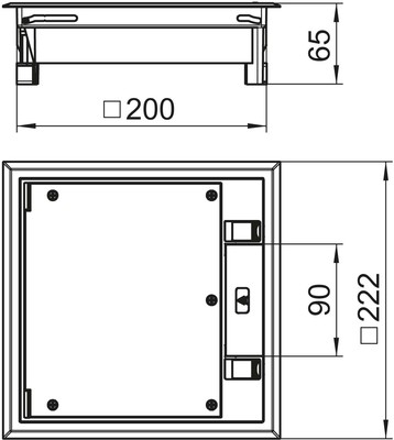 OBO Bettermann Vertr Geräteeinsatz gr GES4-2U10T 7011