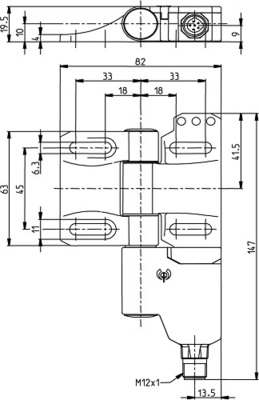 Bernstein Schaltscharnier SHS3-U15Z-SA-R