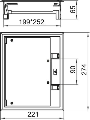 OBO Bettermann Vertr Geräteeinsatz gsw GES6-2U10T 9011