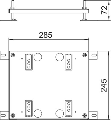 OBO Bettermann Vertr Höhenerweiterung 245x256x15mm HE60 UDHOME9