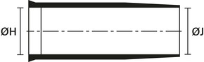 HellermannTyton Formteil Helashrink 155-42-G-POX-BK