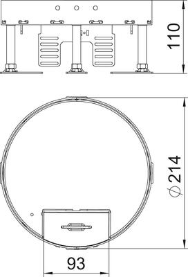OBO Bettermann Vertr Kassette rund D=215mm RKS2 R4 V20