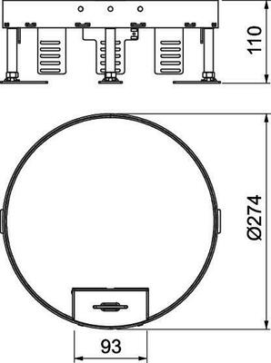 OBO Bettermann Vertr Kassette rund D=275mm RKS2 R7 V25